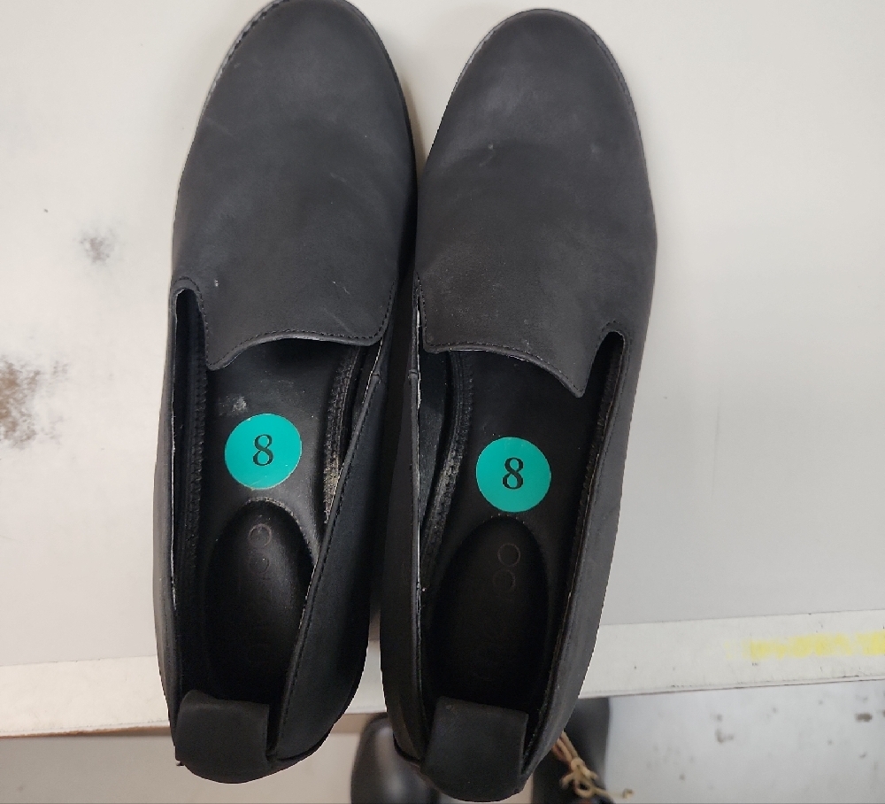 Me Too Black Loafers with Minimalist Design